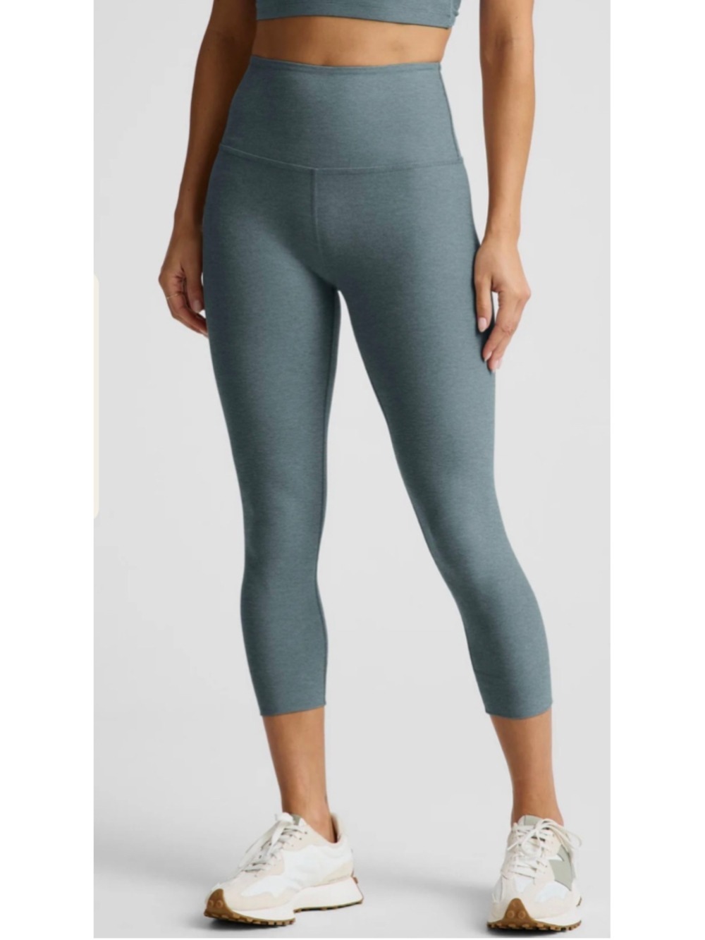 Women's Beyond Yoga Spacedye Capri Leggings Size S Storm Heather